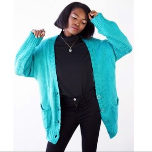 Oversized Soft Cardigan -Emerald